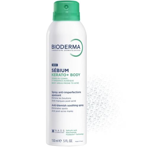 Биодерма Cпрей для тела против несовершенств Kerato+, 150 мл (Bioderma, Sebium), фото-2