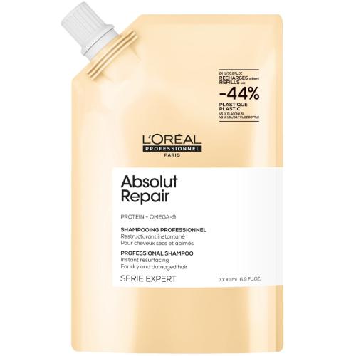 Лореаль Профессионель Шампунь для восстановления поврежденных волос, рефилл 1000 мл (L'Oreal Professionnel, Уход за волосами, Absolut Repair)