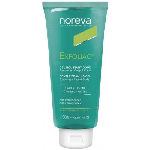 Норева Мягкий очищающий гель для лица и тела, 100 мл (Noreva, Exfoliac)