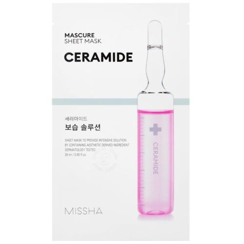 Миша Тканевая маска с лифтинг-эффектом Mascure Ceramide с церамидами, 28 мл (Missha, Маски, Mascure Solution Sheet Mask)