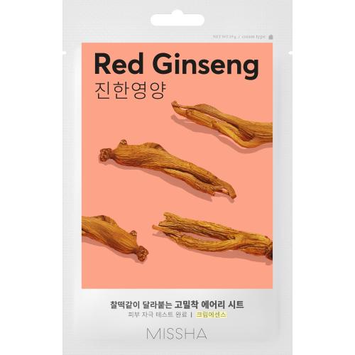 Миша Тканевая маска с экстрактом красного женьшеня Red Ginseng, 19 г (Missha, Маски, Airy Fit Sheet Mask)