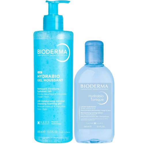 Биодерма Программа Hydrabio очищение: гель 400 мл + лосьон 250 мл (Bioderma, Hydrabio), фото-6