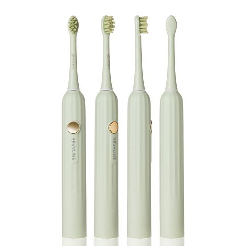 Ревилайн Набор электрических зубных щеток RL 075 Duo limpet Shell + Lime Cream (Revyline, Электрические зубные щетки), фото-4