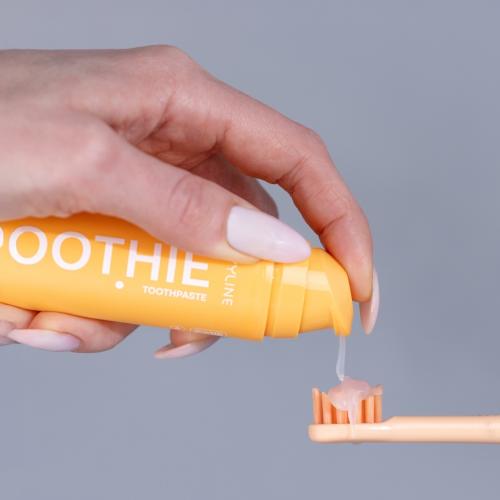 Ревилайн Зубная паста со вкусом персика Smoothie RDA 40 с дозатором, 65 г (Revyline, Зубная паста), фото-3