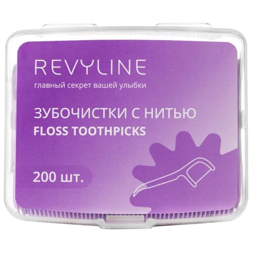 Ревилайн Зубочистки с нитью, 200 шт (Revyline, Профилактика)
