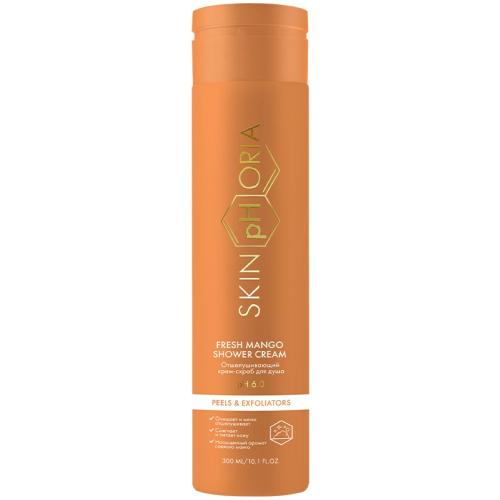 Скинфория Отшелушивающий крем-скраб для душа Fresh Mango Shower Cream, 300 мл (SkinpHoria, Peels & Exfoliators)