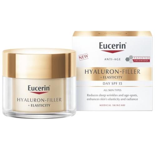 Эуцерин Антивозрастной дневной крем для лица против пигментации SPF15, 50 мл (Eucerin, Hyaluron-Filler + Elasticity)