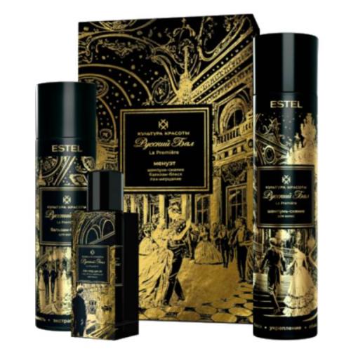 Эстель Набор &quot;Русский бал. Менуэт&quot;: шампунь 300 мл + бальзам 250 мл + лак 75 мл (Estel Professional, Культура красоты)