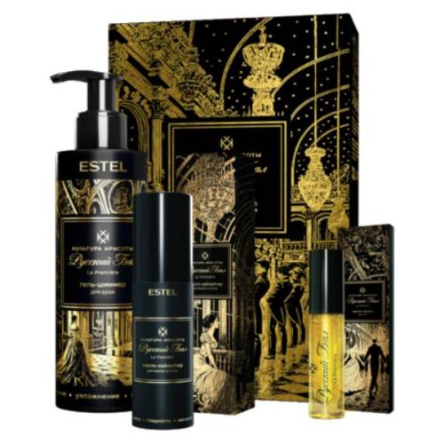 Эстель Набор &quot;Русский бал. Полонез&quot;: гель для душа 200 мл + масло для волос и тела 100 мл + масло для губ 3,5 мл (Estel Professional, Культура красоты)