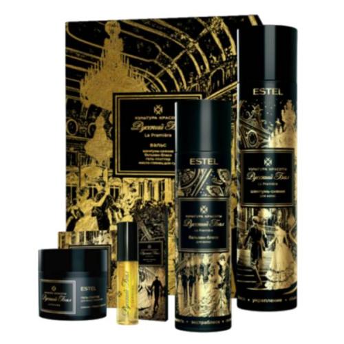 Эстель Набор &quot;Русский бал. Вальс&quot;: шампунь 300 мл + бальзам 250 мл + гель-глиттер 40 мл + масло для губ 3,5 мл (Estel Professional, Культура красоты)