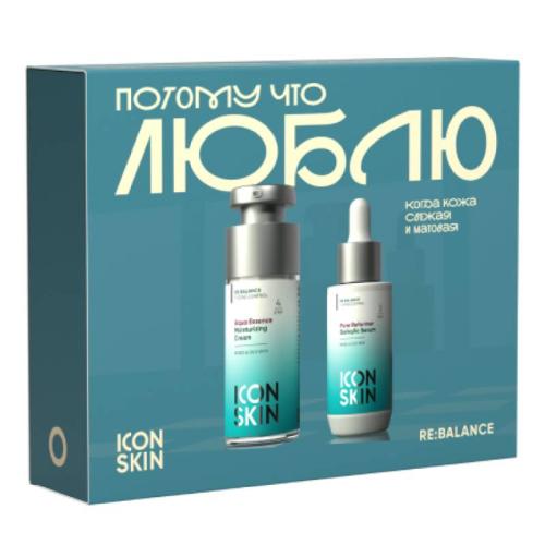 Айкон Скин Подарочный набор для себорегулирующего ухода &quot;Потому что люблю&quot; (Icon Skin, Re:Balance)
