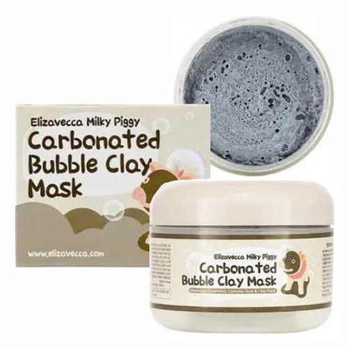 Елизавекка Маска для лица глиняно-пузырьковая Carbonated Bubble Clay Mask, 100 г (Elizavecca, Milky Piggy), фото-2