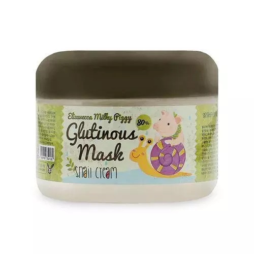 Елизавекка Крем с муцином улитки Glutinous Mask 80% Snail Cream, 100 мл (Elizavecca, Milky Piggy)