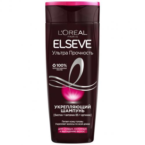 Лореаль Укрепляющий шампунь, 400 мл (L'Oreal Paris, Elseve, Ультра прочность)
