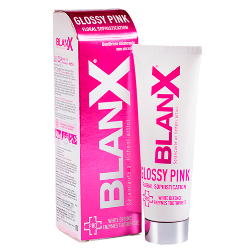 Бланкс Отбеливающая зубная паста Pro Glossy Pink Глянцевый эффект, 75 мл (Blanx, Зубные пасты Blanx)