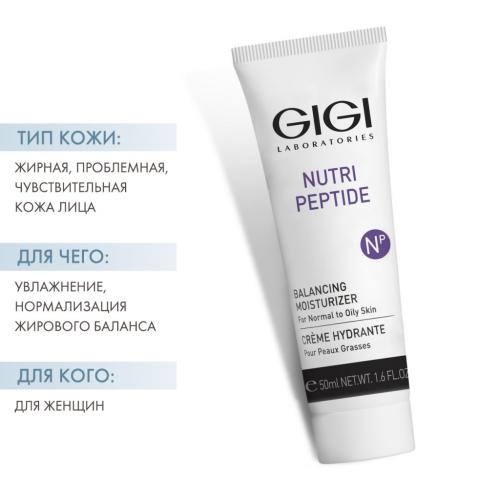 ДжиДжи Балансирующий крем Balancing Moisturizer, 50 мл (GiGi, Nutri-Peptide), фото-2