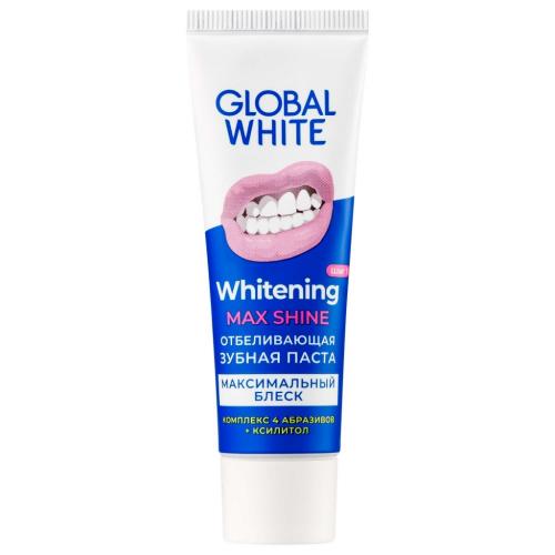 Глобал Уайт Отбеливающая зубная паста Max Shine, 30 мл (Global White, Подготовка к отбеливанию)