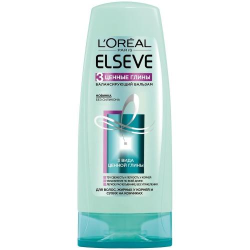 Лореаль Бальзам для волос Elseve 3 Ценные глины 400 мл (L'Oreal Paris, Elseve)