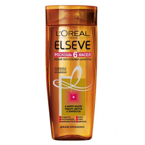 Лореаль Шампунь Elseve Роза 6 масел 400 мл (L'Oreal Paris, Elseve)