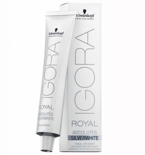 Шварцкопф Профешнл Крем-краска тонирующая Igora Royal SilverWhite, 60 мл (Schwarzkopf Professional, Igora, Igora Royal)