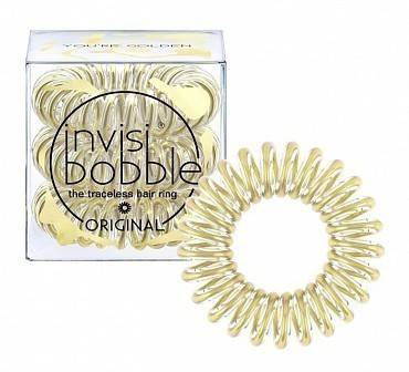 Инвизибабл Резинка-браслет для волос Time To Shine You’re Golden, 3 шт (Invisibobble, Original)
