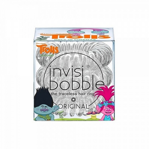 Инвизибабл Резинка-браслет для волос Trolls прозрачный (Invisibobble, Original)