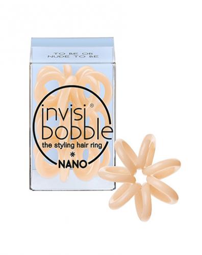 Инвизибабл Резинки для волос NANO To Be or Nude to Be 3 шт (Invisibobble, Nano)