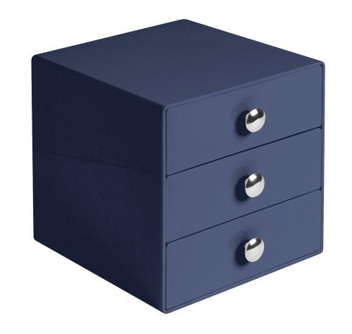 Интер Десигн Органайзер для мелочей. 3 ящика. Темно-синий. (InterDesign, ), фото-2