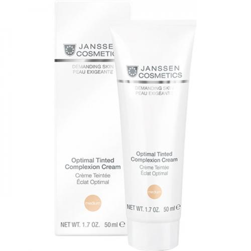 Янсен Косметикс Дневной крем оптимал комплекс Optimal Tinted Complexion Cream «Medium» SPF 10, 50 мл (Janssen Cosmetics, Demanding skin)