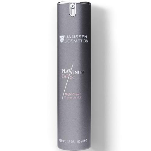 Янсен Косметикс Реструктурирующий ночной крем с пептидами и коллоидной платиной Night Cream, 50 мл (Janssen Cosmetics, Platinum Care)