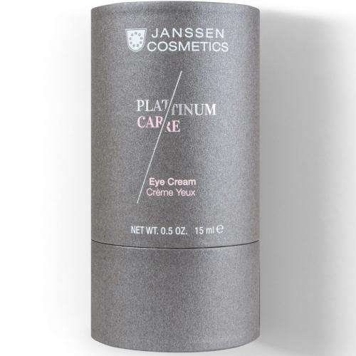 Янсен Косметикс Реструктурирующий крем для глаз с пептидами и коллоидной платиной Eye Cream, 15 мл (Janssen Cosmetics, Platinum Care), фото-3
