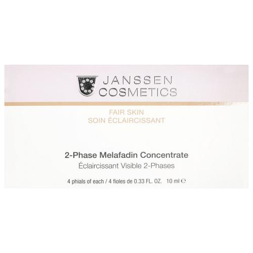 Янсен Косметикс Двухфазный осветляющий комплекс 2-Phase Melafadin Concentrate, 4 х 10 мл (Janssen Cosmetics, Fair Skin)