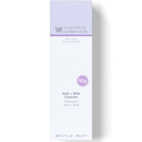 Янсен Косметикс Очищающая эмульсия AHA + BHA Cleanser, 200 мл (Janssen Cosmetics, Oily skin), фото-2