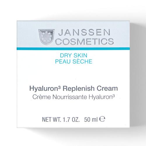 Янсен Косметикс Регенерирующий крем с гиалуроновой кислотой насыщенной текстуры Hyaluron3 Replenisher Cream, 50 мл (Janssen Cosmetics, Dry Skin), фото-3