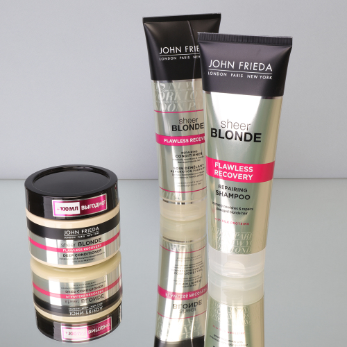 Джон Фрида Восстанавливающий кондиционер для окрашенных волос Flawless Recovery, 250 мл (John Frieda, Sheer Blonde), фото-4