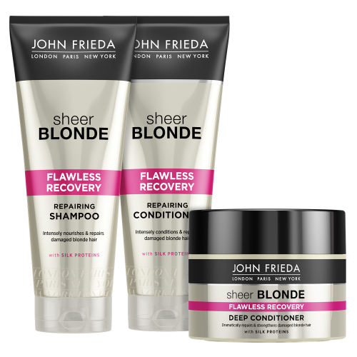 Джон Фрида Восстанавливающий кондиционер для окрашенных волос Flawless Recovery, 250 мл (John Frieda, Sheer Blonde), фото-5