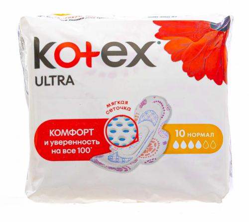 Котекс Прокладки Ультра нормал, 10 шт (Kotex, Ультра), фото-2