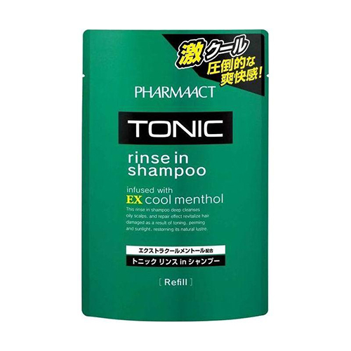 Кумано Косметикс Тонизирующий шампунь 2 в 1 для мужчин Pharmaact Tonic Rinse in Shampoo сменный блок, 350 мл (Kumano Cosmetics, Шампуни для волос)