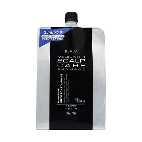 Кумано Косметикс Лечебный мужской шампунь Beaua Medicated Shampoo Scalp Care сменный блок, 1000 мл (Kumano Cosmetics, Шампуни для волос)
