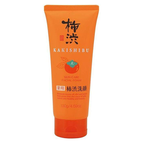 Кумано Косметикс Противовоспалительная пенка для умывания очищающая с экстрактом хурмы Kakishibu Skin Care Facial Foam, 130 г (Kumano Cosmetics, Косметика для умывания)