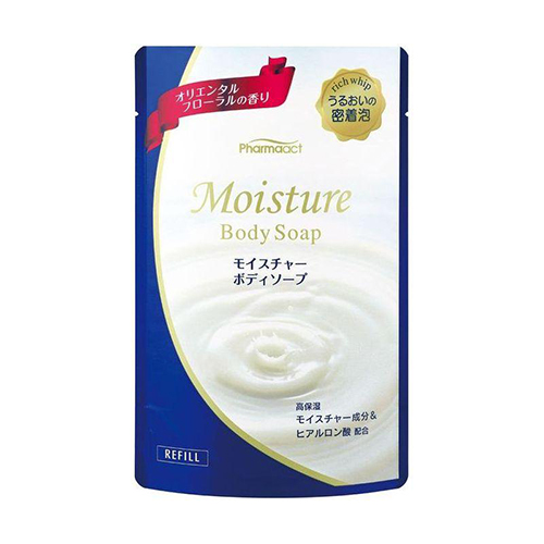 Жидкое мыло для тела увлажняющее с восточным цветочным ароматом Pharmaact Moisture Body Soap сменный блок, 400 мл (Жидкое мыло для тела)