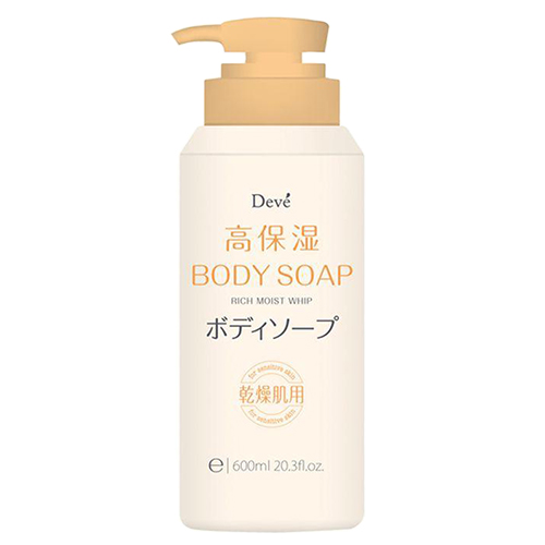 Жидкое мыло для тела увлажняющее Deve Rich Moist Whip Body Soap, 600 мл (Жидкое мыло для тела)