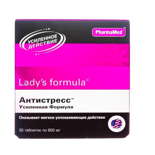 Ледис Формула &quot;Антистресс усиленная формула&quot; 950 мг, 30 таблеток (Lady's Formula, )