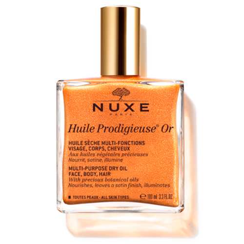 Нюкс Мерцающее сухое масло для лица, тела и волос Huile Prodigieuse Or Multi-Purpose Dry Oil, 100 мл (Nuxe, Prodigieuse), фото-2