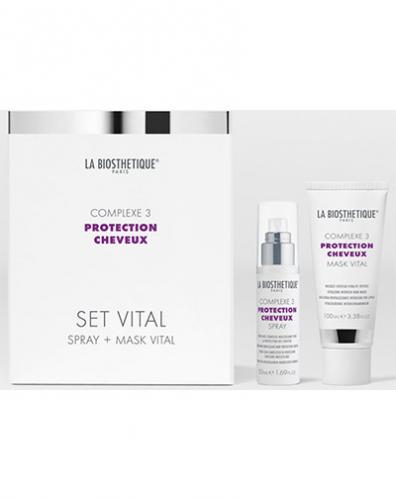 Витализирующий дуэт с мощным молекулярным комплексом защиты волос Set Vital Complexe 3, 50 мл + 100 мл   (Уход за волосами и кожей головы, Protection Cheveux Complexe)