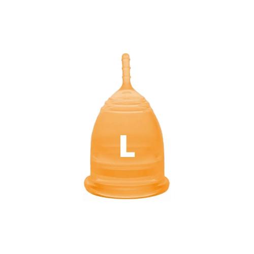 ЛилаКап Чаша менструальная &quot;Практик&quot;, оранжевая L (LilaCup, Практик), фото-2