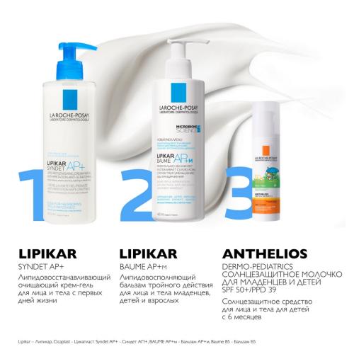Ля Рош Позе Cолнцезащитное молочко для младенцев и детей Dermo-Pediatrics SPF 50+/PPD 39, 50 мл (La Roche-Posay, Anthelios), фото-9