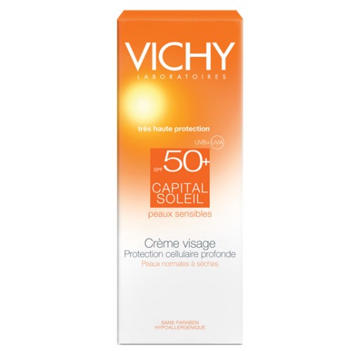 Виши Солнцезащитный крем для лица SPF 50+, 30 мл (Vichy, Capital Soleil)