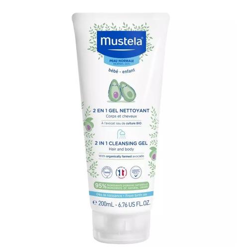 Мустела Гель для купания 2в1, 200 мл (Mustela, Bebe - время купаться)