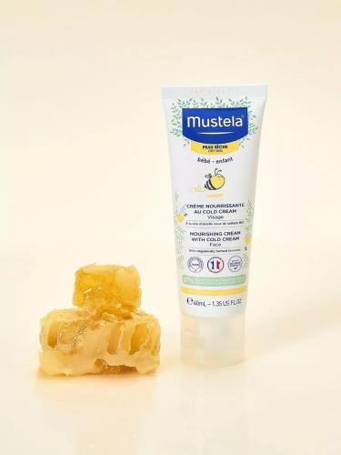 Мустела Питательный крем для лица с кольд-кремом, 40 мл (Mustela, Bebe - защита кожи), фото-3